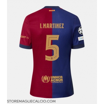 Barcelona Inigo Martinez #5 Maglia Gara Casa Repliche 2024-25 Maniche Corte